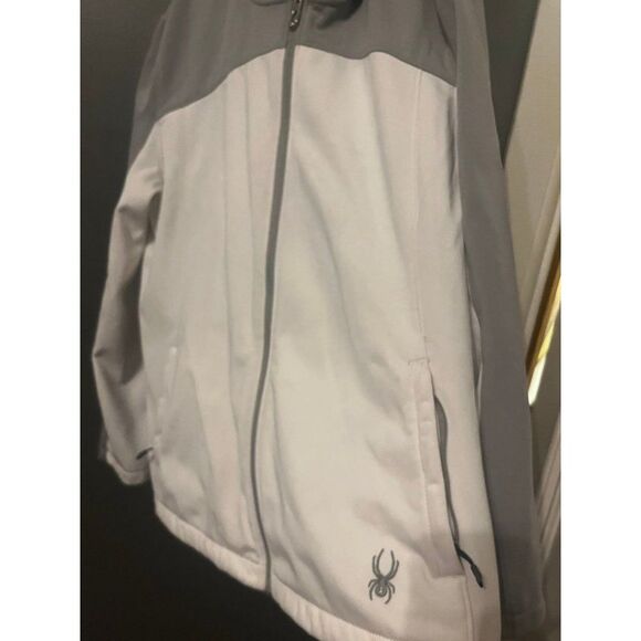 spyder women's size xl white and gray winter coat jacket - Picture 2 of 4